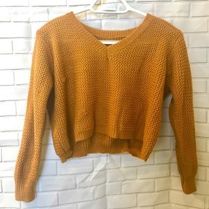 Mustard Simple Sweater